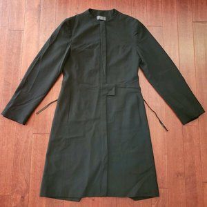 Ted Baker Black Linen Zip Coat- Career Executive